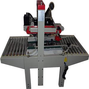 China semi automatic top and bottom carton sealing machine
