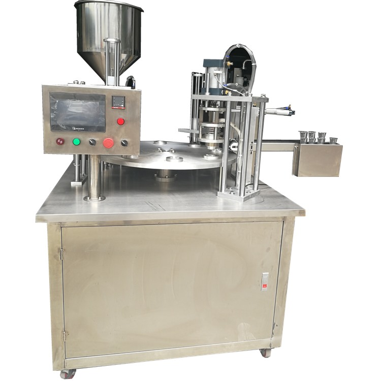  Automatic rotary cup filling and sealing machine