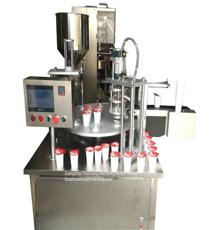 China manufacturing rotary yogurt cup filling machine to Africa Kenya