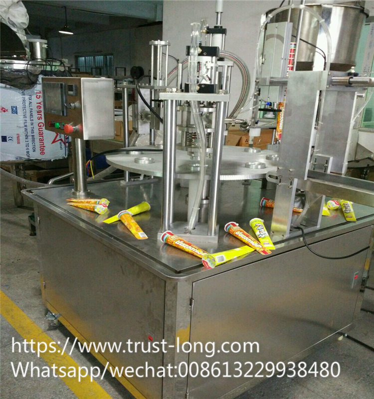  Automatic rotary calippo ice lolly filling and sealing machine