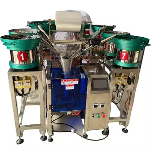 High accuracy by counting automatic vffs hardware screw nails packing machine